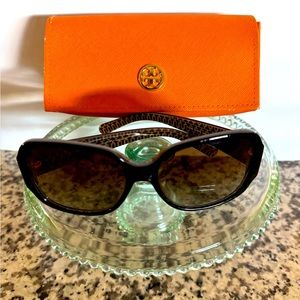 Tory Burch black oversized sunglasses